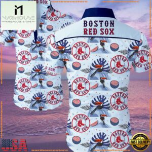 MLB Boston Red Sox Aloha Hawaiian Shirt Button UpGroup