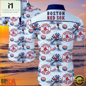 MLB Boston Red Sox Aloha Hawaiian Shirt Button UpGroup