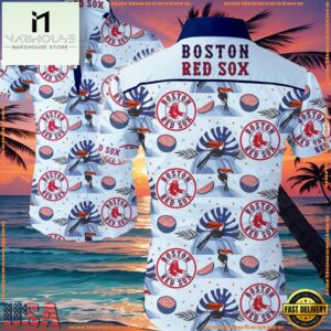MLB Boston Red Sox Aloha Hawaiian Shirt Button UpGroup