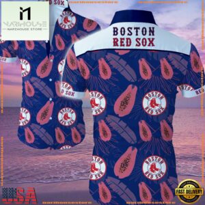 MLB Boston Red Sox Aloha Hawaiian Shirt Summer Button UpGroup