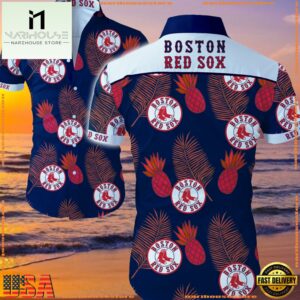 MLB Boston Red Sox Aloha Hawaiian Shirts Summer Button UpGroup