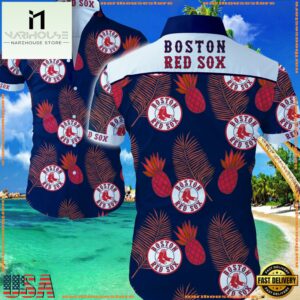 MLB Boston Red Sox Aloha Hawaiian Shirts Summer Button UpGroup
