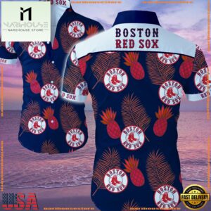MLB Boston Red Sox Aloha Hawaiian Shirts Summer Button UpGroup