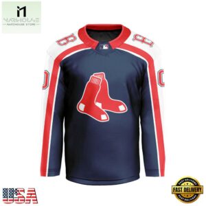 MLB Boston Red Sox Special Hockey Jersey Design Concept