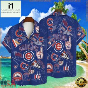 MLB Chicago Cubs Champions Spirit Hawaiian Shirt - Iconic Emblems And Motifs