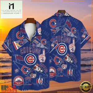 MLB Chicago Cubs Champions Spirit Hawaiian Shirt - Iconic Emblems And Motifs