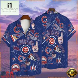 MLB Chicago Cubs Champions Spirit Hawaiian Shirt - Iconic Emblems And Motifs