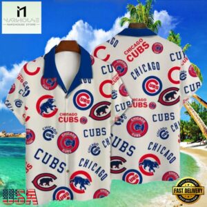 MLB Chicago Cubs Clean Classic Aloha Hawaiian Shirt