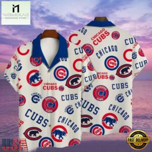 MLB Chicago Cubs Clean Classic Aloha Hawaiian Shirt