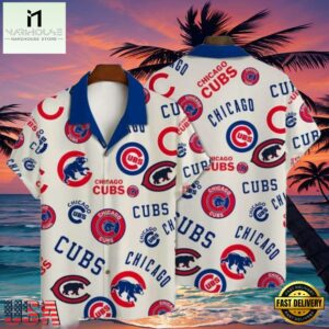 MLB Chicago Cubs Clean Classic Aloha Hawaiian Shirt