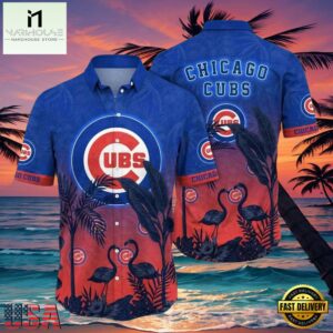 MLB Chicago Cubs Flamingo Tropics Aloha Hawaiian Shirt