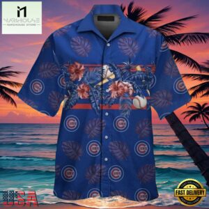 MLB Chicago Cubs Home Run Botanics Aloha Hawaiian Shirt