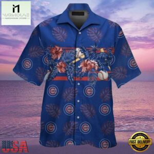 MLB Chicago Cubs Home Run Botanics Aloha Hawaiian Shirt