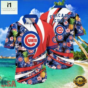 MLB Chicago Cubs Patriotic Swing Aloha Hawaiian Shirt