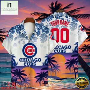 MLB Chicago Cubs Personalized Paradise Aloha Hawaiian Shirt