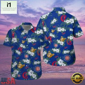 MLB Chicago Cubs Playful Monkey Aloha Hawaiian Shirt