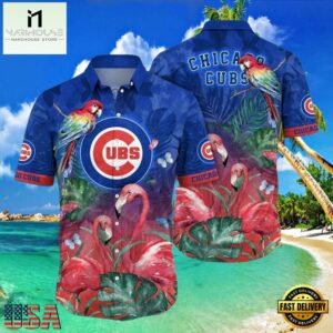 MLB Chicago Cubs Rainforest Retreat Aloha Hawaiian Shirt