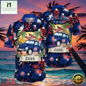 MLB Chicago Cubs Retro Ride Aloha Hawaiian Shirt