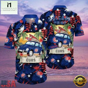 MLB Chicago Cubs Retro Ride Aloha Hawaiian Shirt