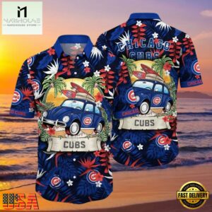 MLB Chicago Cubs Retro Ride Aloha Hawaiian Shirt
