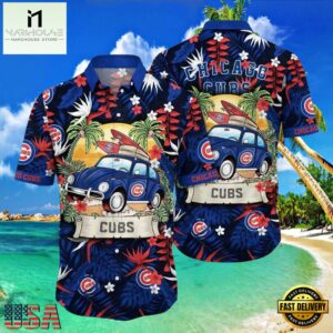 MLB Chicago Cubs Retro Ride Aloha Hawaiian Shirt