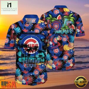MLB Chicago Cubs Summer Vibes Tropical Aloha Hawaiian Shirt
