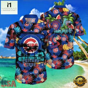 MLB Chicago Cubs Summer Vibes Tropical Aloha Hawaiian Shirt