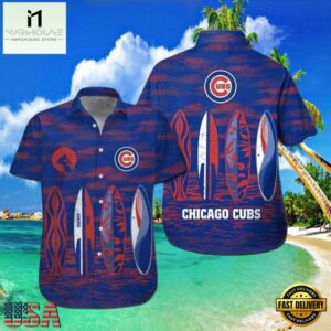 MLB Chicago Cubs Surf's Up Aloha Hawaiian Shirt