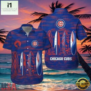 MLB Chicago Cubs Surf's Up Aloha Hawaiian Shirt