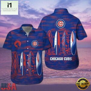 MLB Chicago Cubs Surf's Up Aloha Hawaiian Shirt