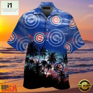 MLB Chicago Cubs Tropical Dusk Aloha Hawaiian Shirt