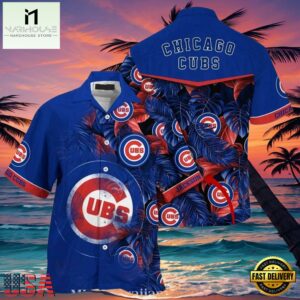 MLB Chicago Cubs Tropical Identity Custom Name Aloha Hawaiian Shirt