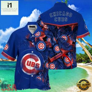 MLB Chicago Cubs Tropical Identity Custom Name Aloha Hawaiian Shirt