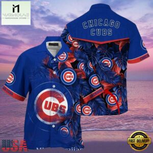 MLB Chicago Cubs Tropical Identity Custom Name Aloha Hawaiian Shirt