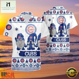 MLB Chicago Cubs Winter Cheer Aloha Hawaiian Shirt