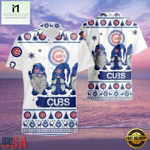 MLB Chicago Cubs Winter Cheer Aloha Hawaiian Shirt