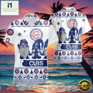 MLB Chicago Cubs Winter Cheer Aloha Hawaiian Shirt
