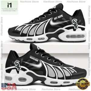 MLB Chicago White Sox Personalized Air Max Plus Shoes, Baseball Team Logo TN Shoes Design