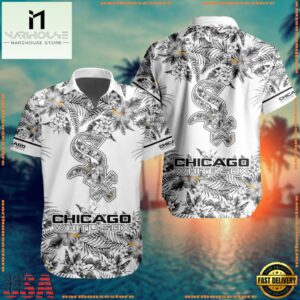 MLB Chicago White Sox Special Tropical Flower Hawaiian Shirt, Baseball Team Button Shirt Design