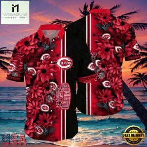 MLB Cincinnati Reds Blossom Passion Aloha Hawaiian Shirt