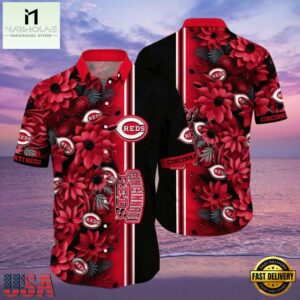MLB Cincinnati Reds Blossom Passion Aloha Hawaiian Shirt