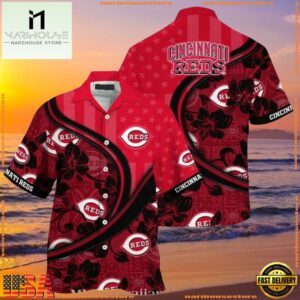 MLB Cincinnati Reds Fanatic Floral Summer Hawaiian Shirt
