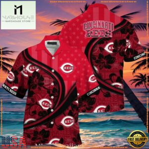 MLB Cincinnati Reds Fanatic Floral Summer Hawaiian Shirt