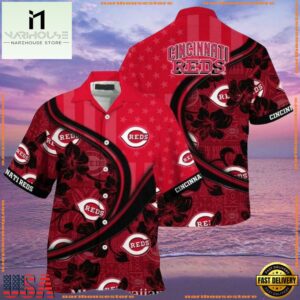 MLB Cincinnati Reds Fanatic Floral Summer Hawaiian Shirt