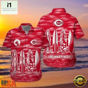 MLB Cincinnati Reds Surf And Turf Hawaiian Shirt Reds Wave Rider Aloha , Vintage Hawaiian Shirts 6 MLB Cincinnati Reds Surf And Turf Hawaiian Shirt Reds Wave Rider Aloha