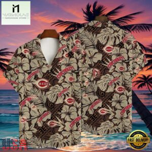 MLB Cincinnati Reds Tribal Beat Aloha Shirt Ancient Patterns Edition