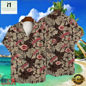 MLB Cincinnati Reds Tribal Beat Aloha Shirt Ancient Patterns Edition