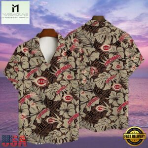 MLB Cincinnati Reds Tribal Beat Aloha Shirt Ancient Patterns Edition