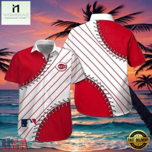 MLB Classic Baseball Stitch Cincinnati Reds Hawaiian Shirt