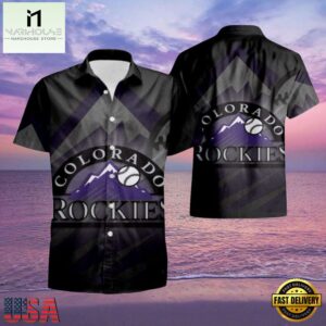 MLB Colorado Rockies Mountain Sunset Aloha Shirt